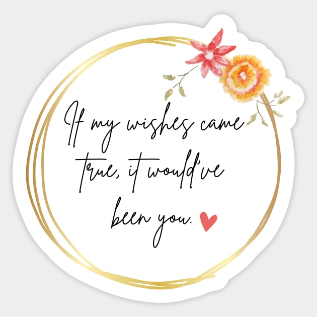 the 1 Taylor Swift Folklore Lyric Sticker by OverNinthCloud